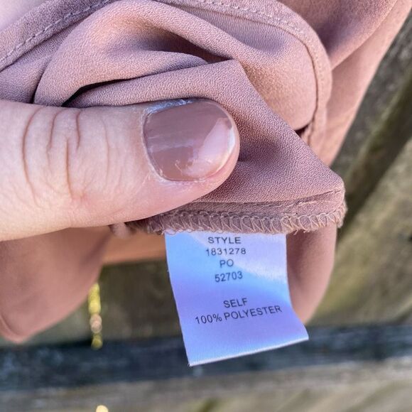 Anthropologie Current Air Mauve Ruffle Trim Tank Blouse | L - Picture 5 of 7